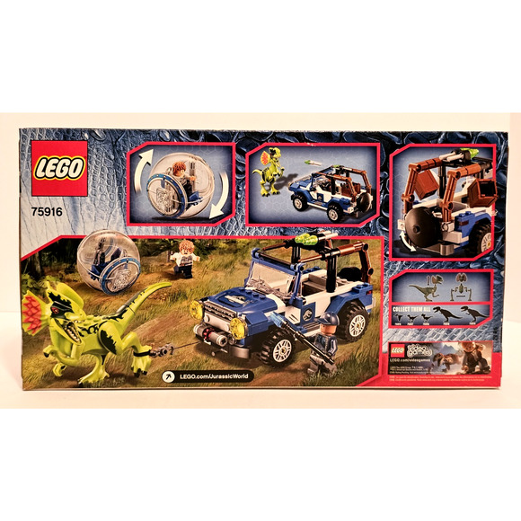 DILOPHOSUARUS AMBUSH Jurassic World LEGO Set #75916 NEW Sealed RETIRED Unopened - Picture 7 of 16